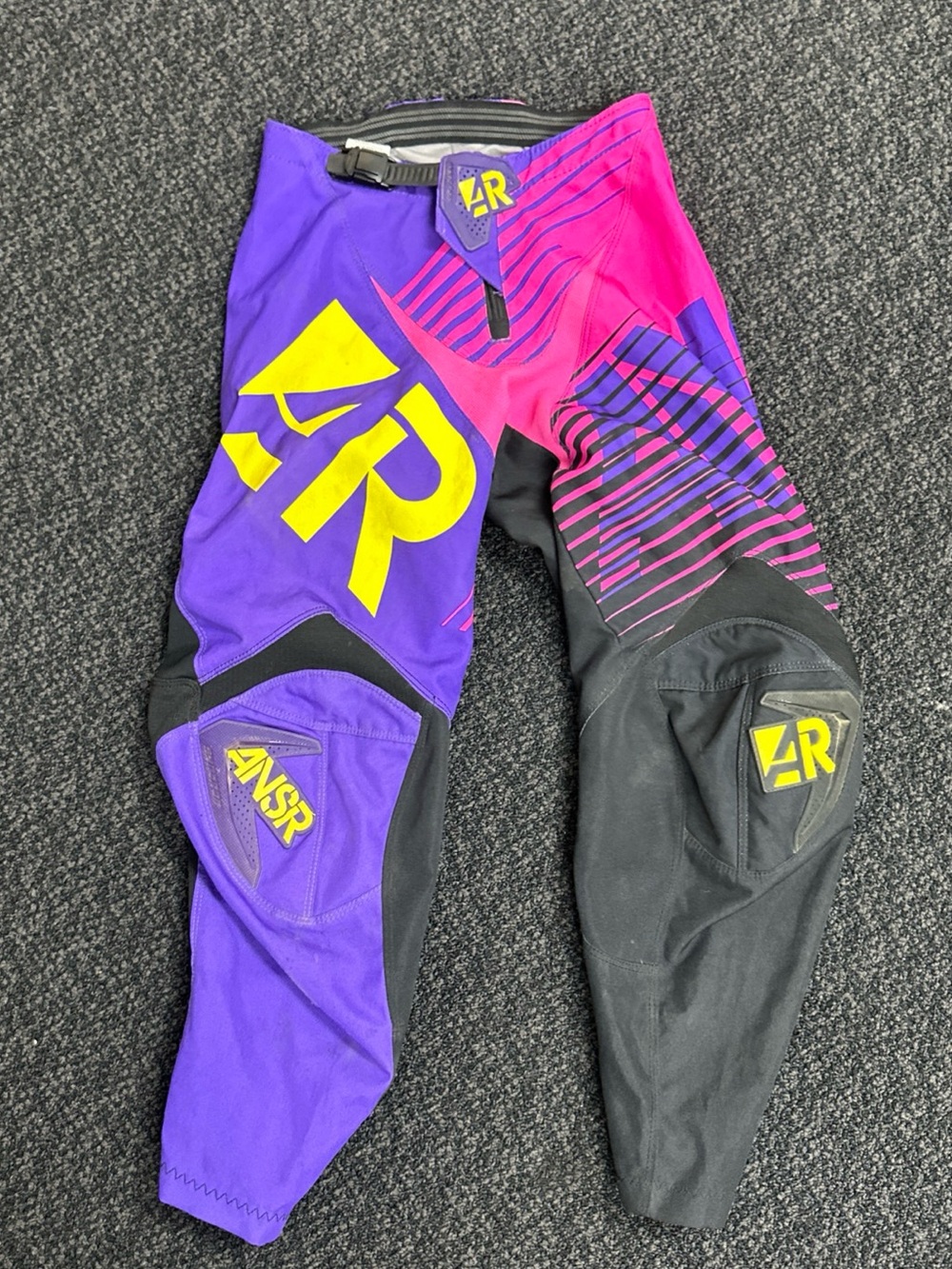 Answer Racing Syncron WMX Women's Motocross Pants Purple Pink Black Yellow Sz 2